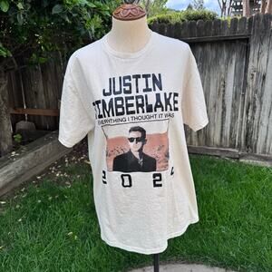 Justin Timberlake The Forget Tomorrow World Tour 2024 T-shirt Women's Size Large